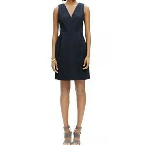 Madewell Dk Gray Dress Leather Sides Trim Size 8